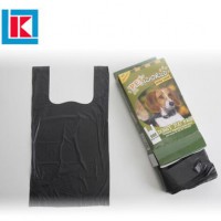 Plastic vest handle biodegradable scented dog poop bags