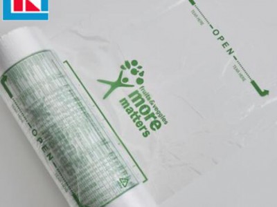 Custom printing die cut biodegradable plastic shopping bag
