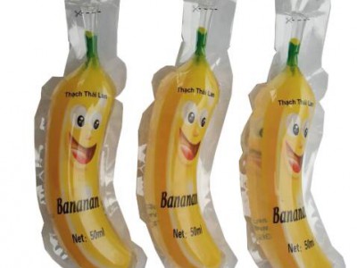 banana flavor juice plastic bag beverage pouch fruit juice pouch