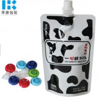 Custom Plastic Spout Pouch Packaging Stand Up beverages With Spout