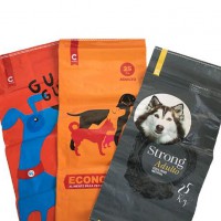 Laminated waterproof pp woven dog cat animal feed bag