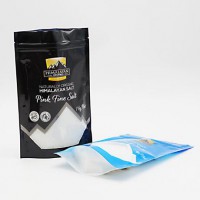 Pouch Window Zipper Bag Resealable Flexible Plastic Salt Packaging