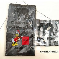 china manufacturer made black t-shirt bag with Donald Duck prints