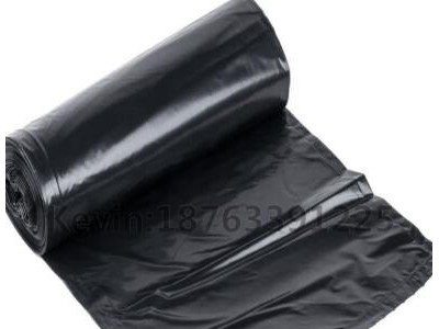 HDPE/LDPE black color plastic trash garbage bag on roll for serbia