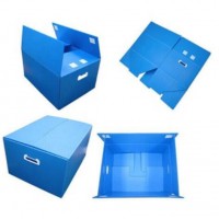 Folding Corrugated Plastic Reusable Box