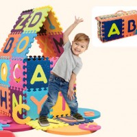 Eco friendly waterproof alphabet educational interlocking XPE foam soft Baby play mat