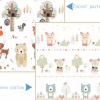 Non-toxic XPE foam eco cartoon foldable large children gym wholesale double side baby Play Mat