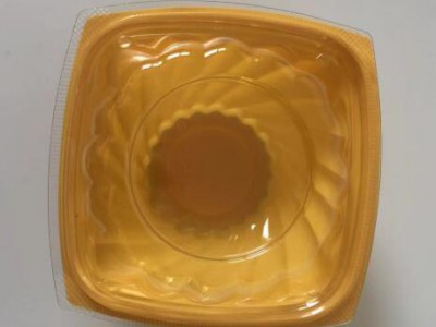 disposable bops clear clamshell hinged food container, plastic snack take away packaging box