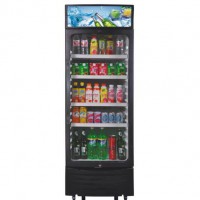 350L Commercial Glass Door Chiller Beverage Refrigeration Cooler Showcase