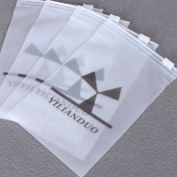 High quality frosted zipper bag frosted ziplock bag scarves for bags