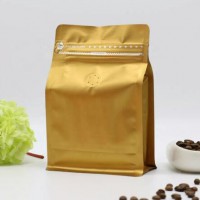 2019 new free samples coffee pouch with zipper/coffee zipper pouch/coffee bag with valve