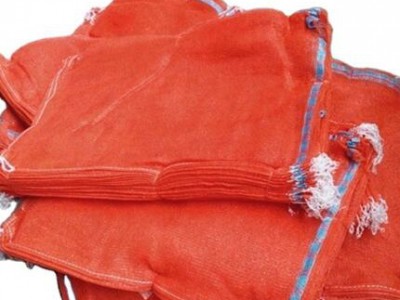 Reusable small drawstring plastic pp material fruit oranges mesh bag