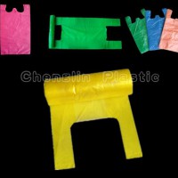 Color-striped shopping plastic bags