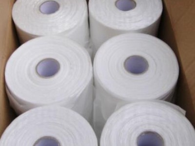 flat plastic bag on roll